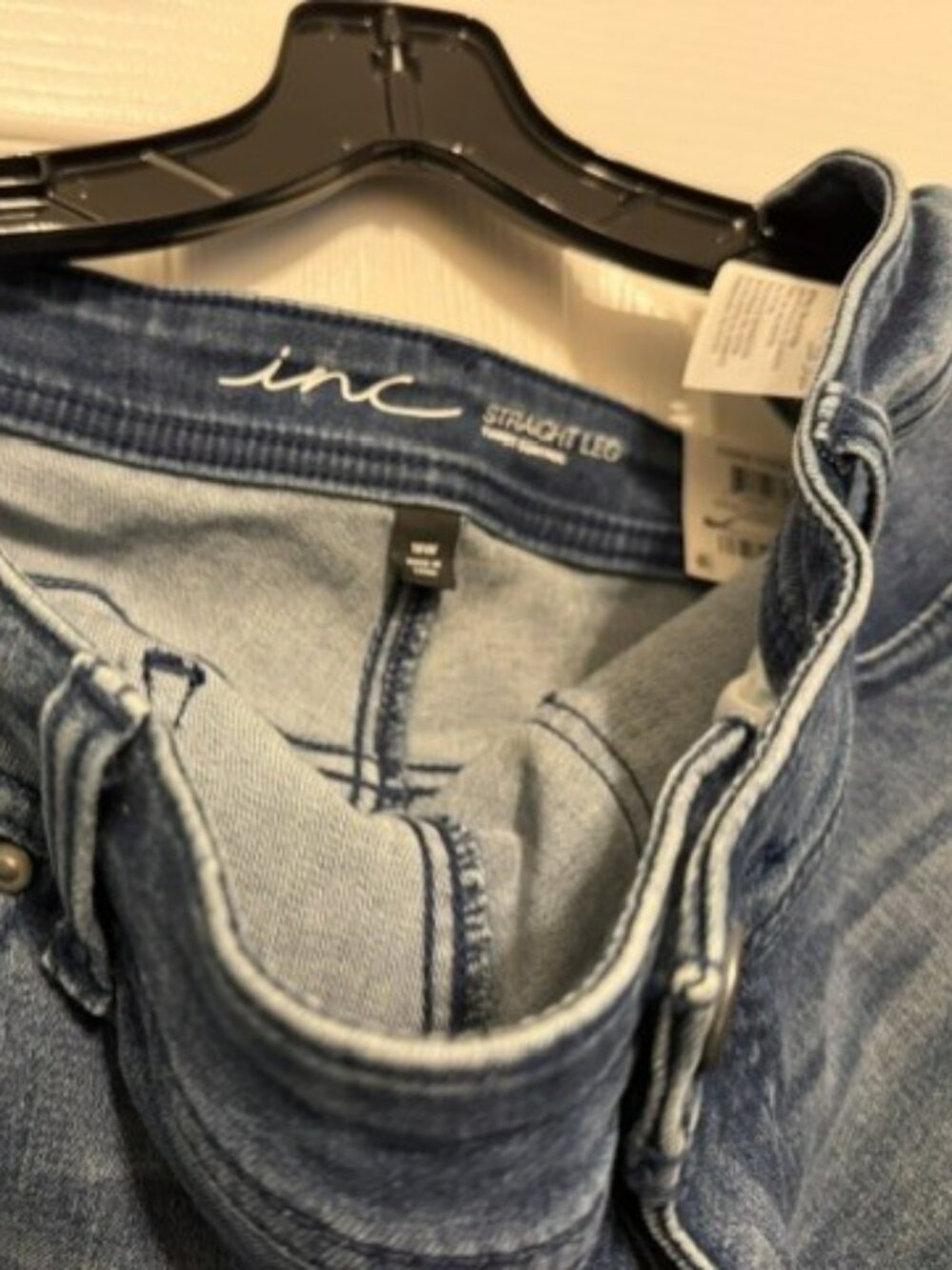 INC straight leg jeans, with tags on, never worn. Size 18W